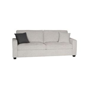 3 Seater Sofa Set Polyester Fabric Multilayer Two Pillows Individual Pocket Spring
