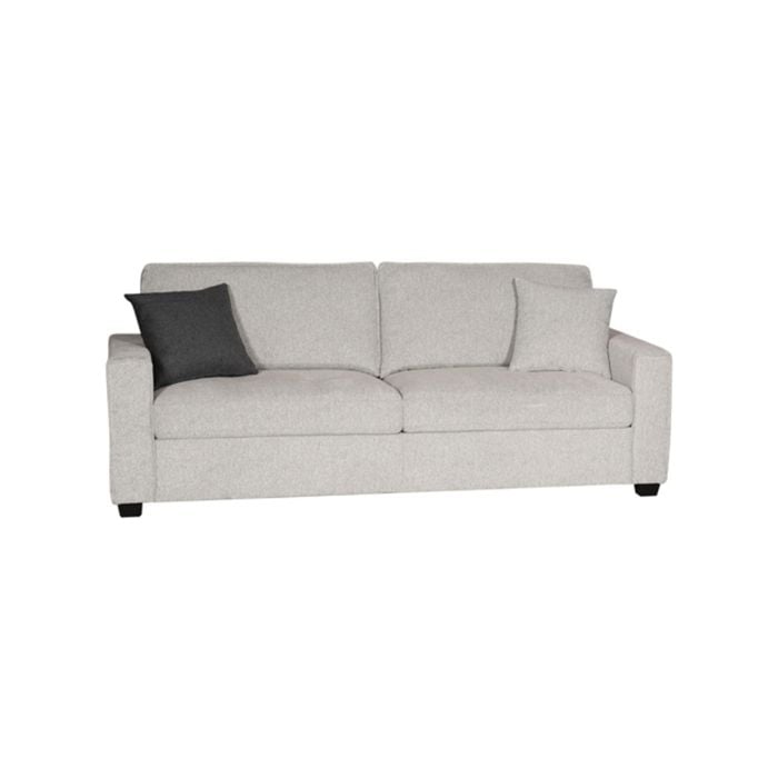 3 Seater Sofa Set Polyester Fabric Multilayer Two Pillows Individual Pocket Spring