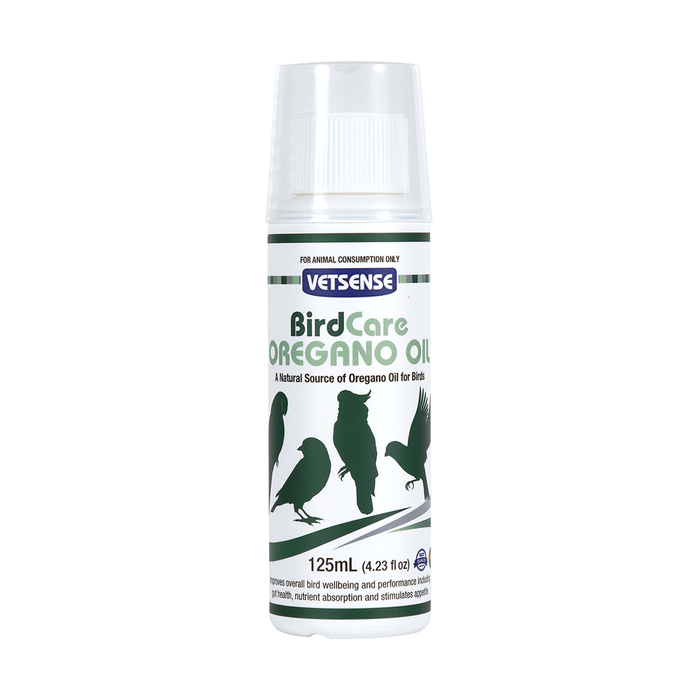 Vetsense Birdcare Oregano Oil Antimicrobial Support For Birds 125ml