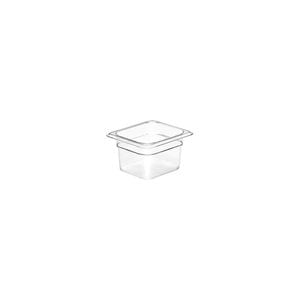 Cambro 1/6 Size Food Pan Polycarbonate Clear 162x176x100mm / 1.5Lt