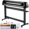 Vevor 134.62 Cm Vinyl Cutter Black With Stand Adjustable Speed Force For Sign Making Signmaster Software