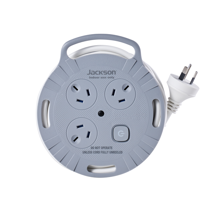 Jackson Rugged 3 Outlet 3 Metre Extension Reel