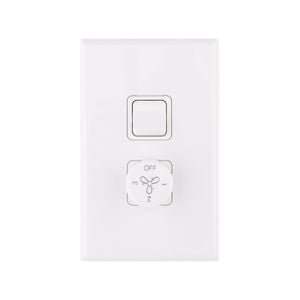 DETA X7 Single Gang Switch with Fan Controller