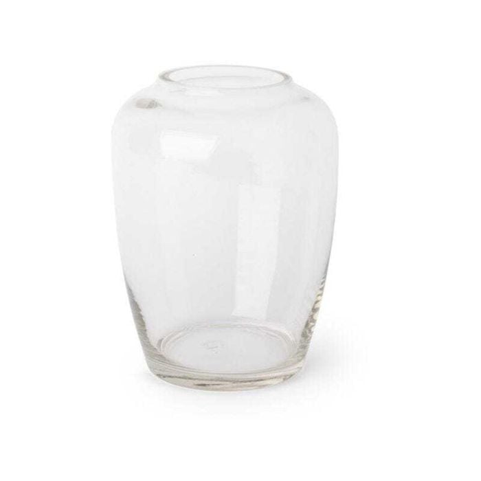 E Style 25cm Glass Brice Tall Flower Vase Decor - Clear