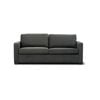Camden Sofa Lounge Queen Upholstered Fabric Bed Futon Couch With Memory Mattress - Charcoal
