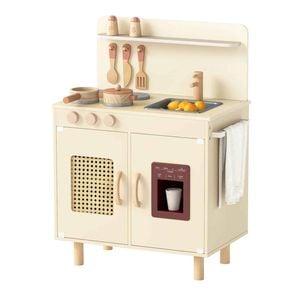 Costway Kid Play Kitchen Pretend Kitchen Playset Cooking Toy Set