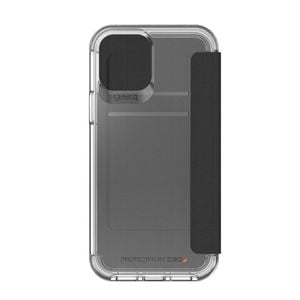 Gear4 Wembley Flip Case for iPhone 12/12 Pro 6.1-Inch - Black/Clear