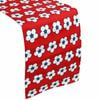 IDC Homewares 100% Cotton Printed Table Runner Cotton Bud Red