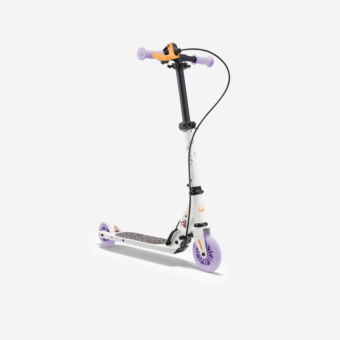 Decathlon - Kids' Scooter With Brake Play 5 - White/purple - No Size