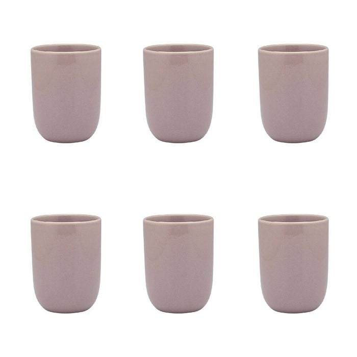 6PK Ecology Element Stoneware Cuddle Mug Tableware 250ml - Lilac