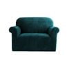 Artiss 1 Seater Sofa Cover Couch Cover Velvet Agate Green