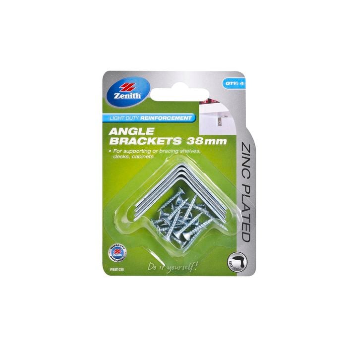Zenith Angle Bracket 38mm ZP 4pk