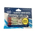 3 Pack of Jarvis Walker 4 Rigged Swirl Tail Grub Soft Plastic Lures - Red Head"