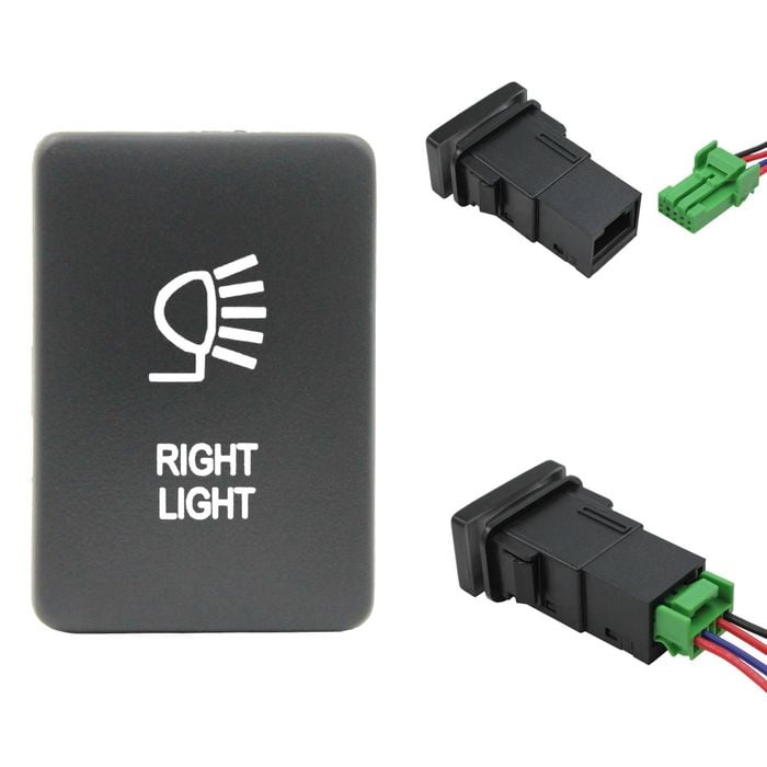 Switch Boss Blue LED Push Switch for Mitsubishi Triton (MQ MR) Pajero (QE QF) - Right Light