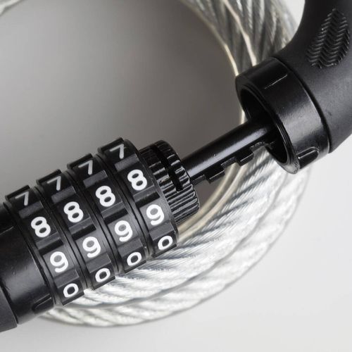 120 Combination Cable Bike Lock Pale Grey Bunnings Australia