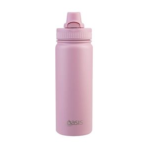 Oasis Stainless Steel Double Wall Insulated Sports Bottle Blush 550ml