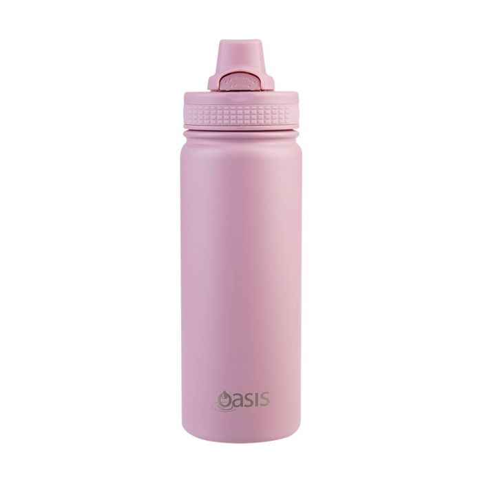 Oasis Stainless Steel Double Wall Insulated Sports Bottle Blush 550ml