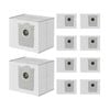 iDeer life 10 Pack Disposable Dust Bags Compatible with Ecovacs Deebot X11 Robot Vacuum Cleaner