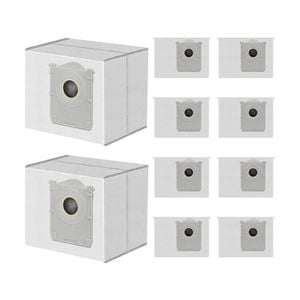 iDeer life 10 Pack Disposable Dust Bags Compatible with Ecovacs Deebot X11 Robot Vacuum Cleaner