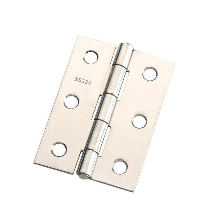 Lane 70mm Polished Stainless Steel Fixed Pin Butt Hinge