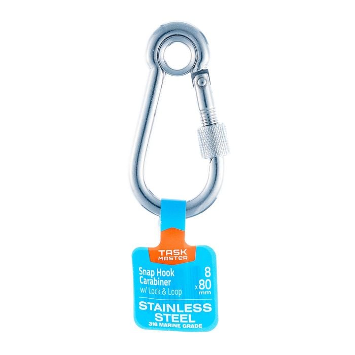 Taskmaster 8 x 80mm 316 Stainless Steel Snap Hook Lock and Loop