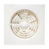 HPM 150mm White Slimline Square Wall Exhaust Fan with Auto Shutters
