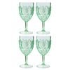 2x 2pc Splosh Summer Pop Outdoor Acrylic Wine Glass Set 390ml/19cm Green