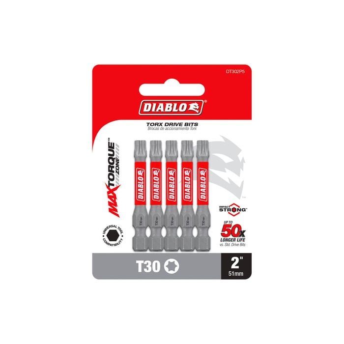 Diablo Power Bit T30 2" 5 Pack