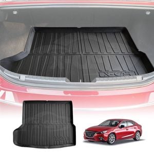 Heavy Duty Cargo Trunk Mat Boot Liner Cover Luggage Tray Fit Mazda 3 Sedan BM BN 2014-2019