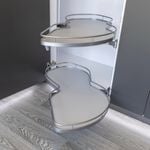 Hafele 450mm Silver Powdercoat R/H LeMans II