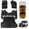 3d Floor Mats Boot Liner Set For Toyota Landcruiser 70/76 Series 2023-onwards All Weather Heavy Duty Cargo Trunk Luggage Tray