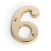 Sandleford 75mm Brass Numeral 6