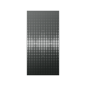 Walpix 1775 x 875 x 2.0mm Perforated Aluminium Decorative Screen Folded Profile Vision - Charcoal