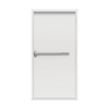 Lathams 2040 x 920 x 45 mm Surfmist White Fire Exit Door and Frame - LHO