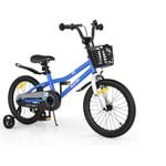 Costway 46cm Kids Bike Adjustable Training Bicycle - Navy