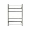 Forme Brushed Gun Metal Grey 7 Bar Commercial Round PVD Heated Towel Rail