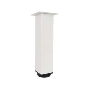 Adoored 50 x 230mm White Square Metal Furniture Leg
