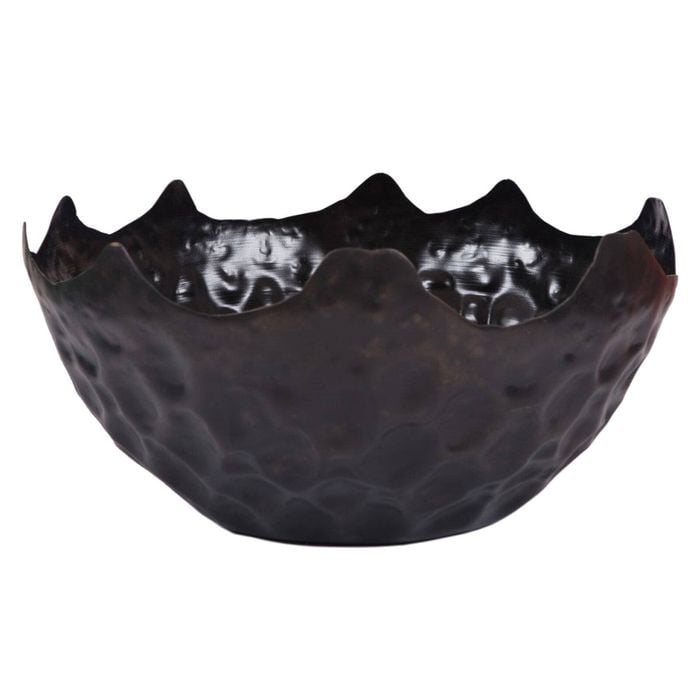 Ssh Collection Oleum 56cm Wide Bowl - Hammered Black