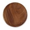 Anygleam 4pcs Dark Brown Wooden Plates – Food Serving Tray Kitchen Tableware