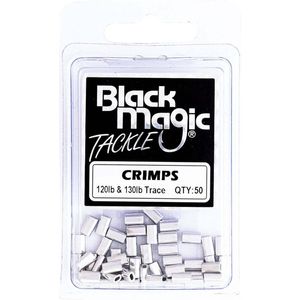 Black Magic Game Fishing Leader Aluminium Crimp 50 Pack 1.3mm (120130lb)