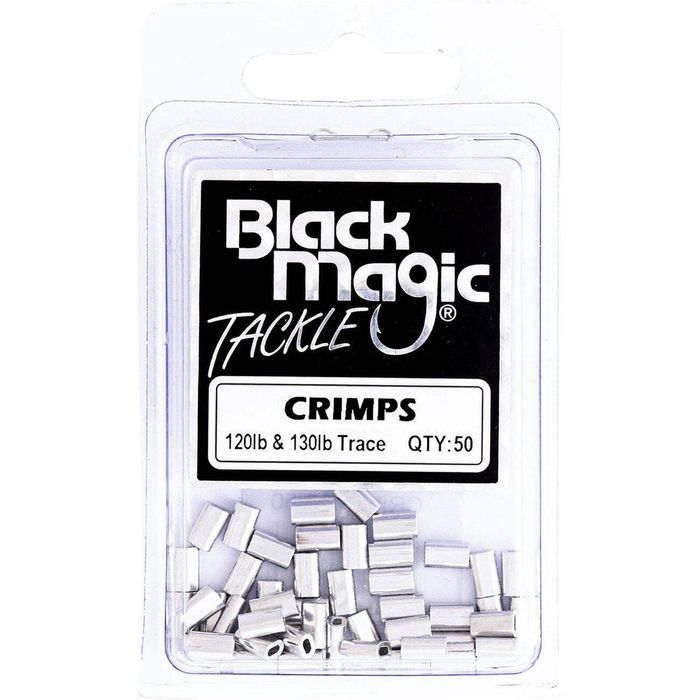Black Magic Game Fishing Leader Aluminium Crimp 50 Pack 1.3mm (120130lb)