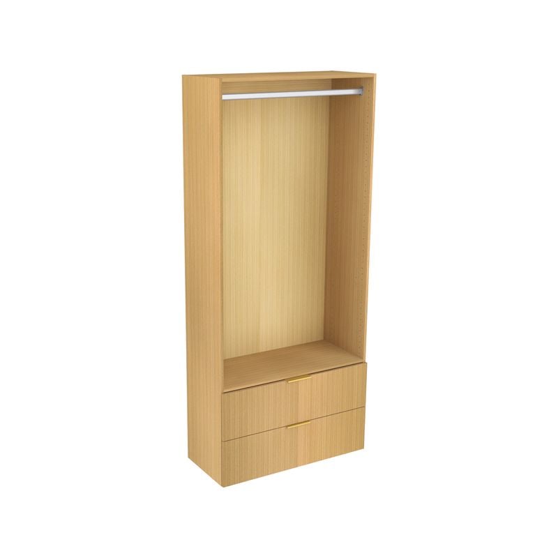 Lugna 2048 x 900 x 380mm Sand Hanging 2 Drawer Storage Cabinet