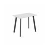 Olg Flare Bar Leaner 4 Leg Black Frame White Top L1800mm X W900mm