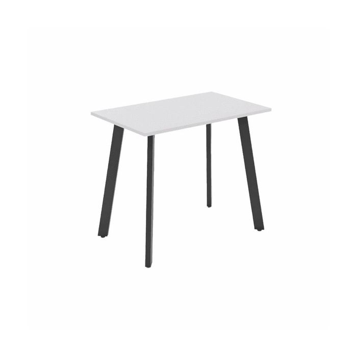 Olg Flare Bar Leaner 4 Leg Black Frame White Top L1800mm X W900mm
