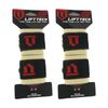 2x 2pc Lift-tech Comp Elastic Support Wrist Wrap Tan 18in W/ Thumb Loop