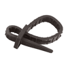 One Tie - Reusable Tie Strap - Black 8" - 6 pack