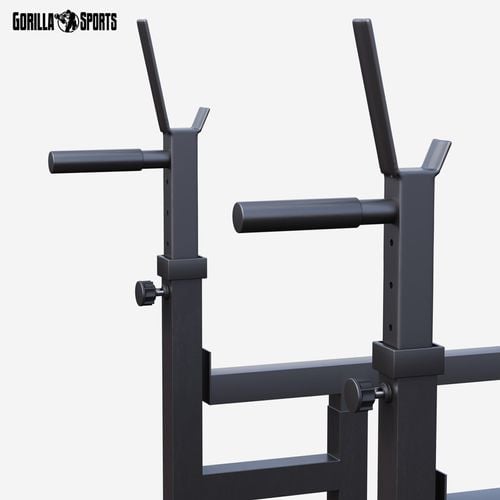 Gorilla Sports Multi Squat Rack With Adjustable Shelves Bunnings Australia