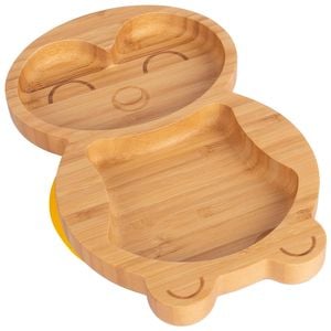 Tiny Dining Bamboo Penguin Baby Feeding Plate with Suction Cup