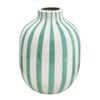 J.Elliot Home Kellin Stripe Vase 16x16x20.5cm Peppermint