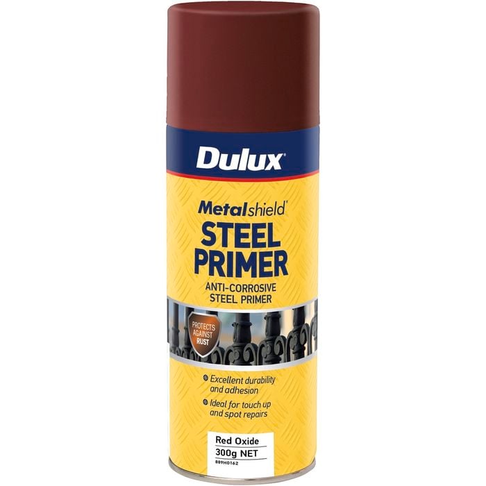 Dulux 300g Metalshield Steel Primer Spray Red Oxide - Red